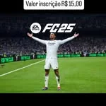 Arte de campeonato de EA FC com inscrição de R$ 15